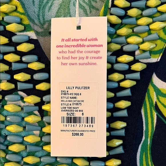 Lilly Pulitzer IRELLA MAXI CAFTAN DRESS - Picture 3 of 6